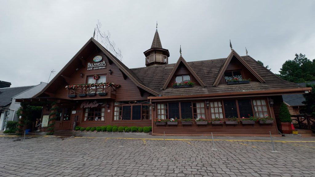 Fachada do Bela Vista Café Colonial de Gramado