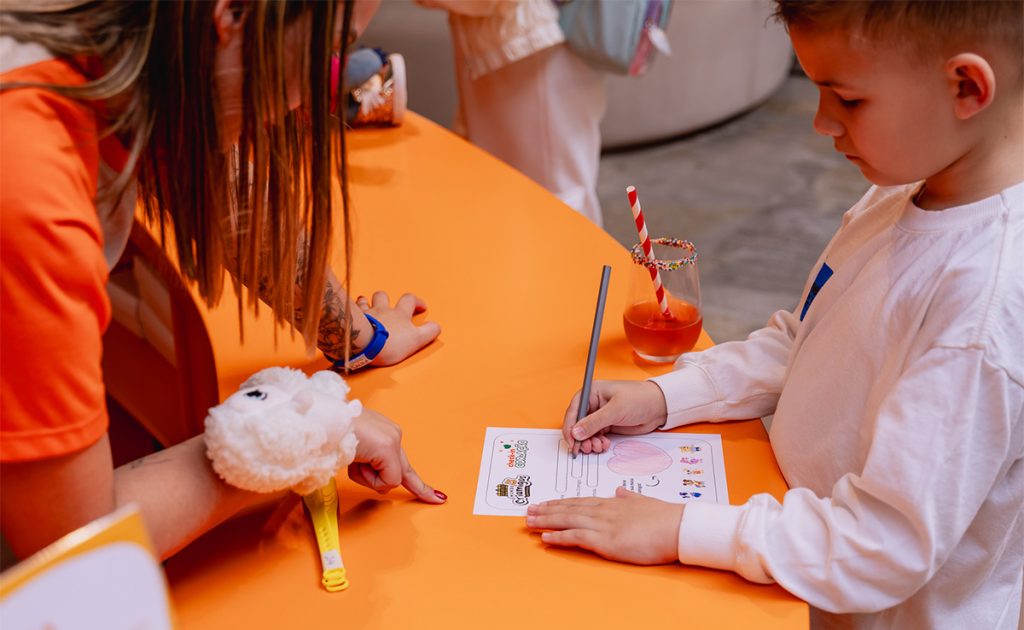 Checkin infantil do hotel Criamigos