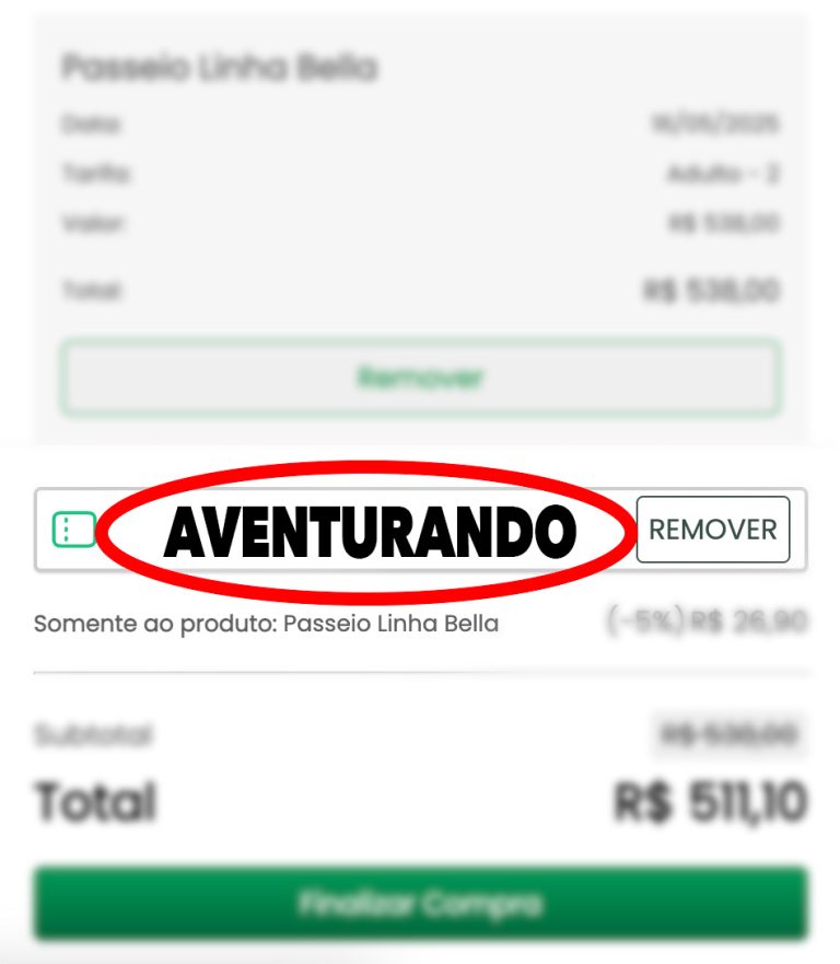 cupom de desconro linha bella gramado