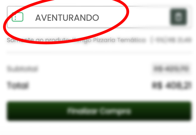 cupom de desconto kongo pizzaria