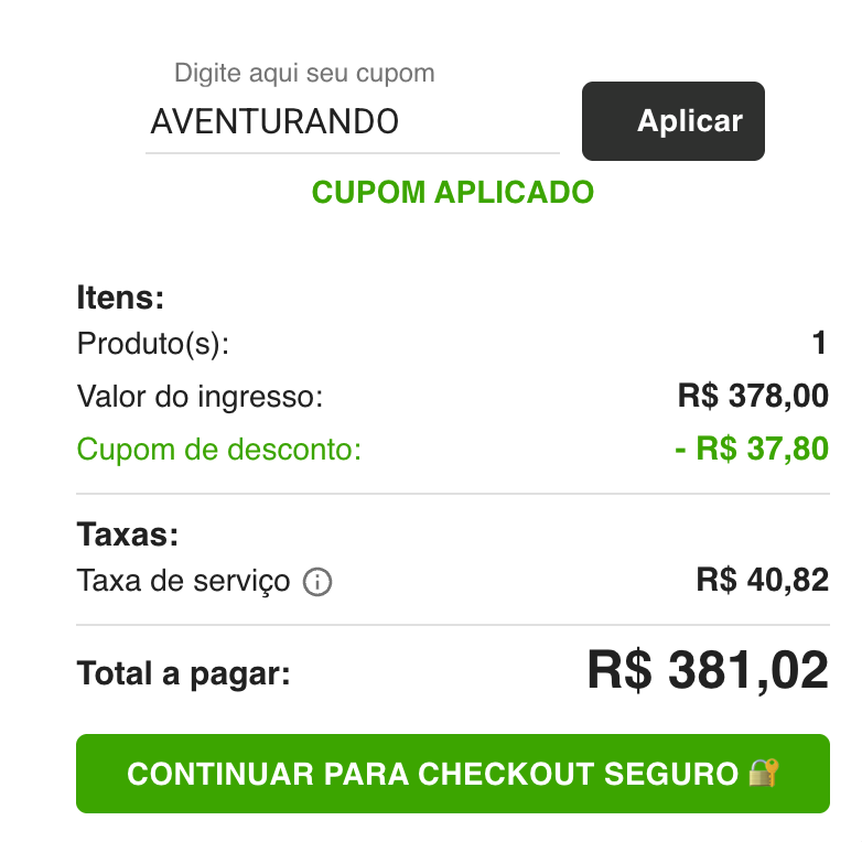 10% de desconto no site oficial do Natal Luz Gramado usando o cupom AVENTURANDO