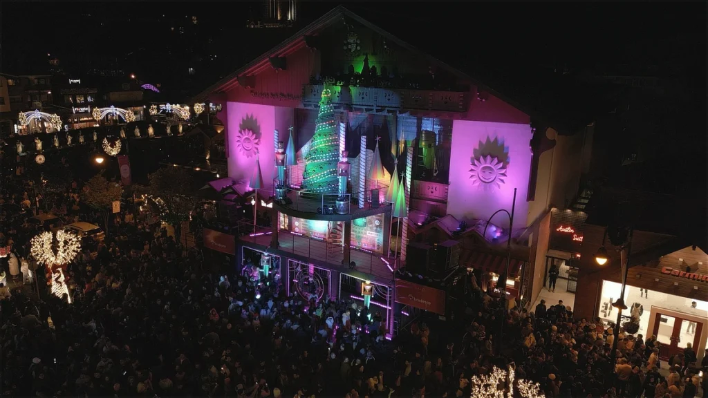 acendimento de luzes gramado