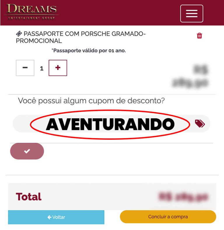 cupom dreams gramado
